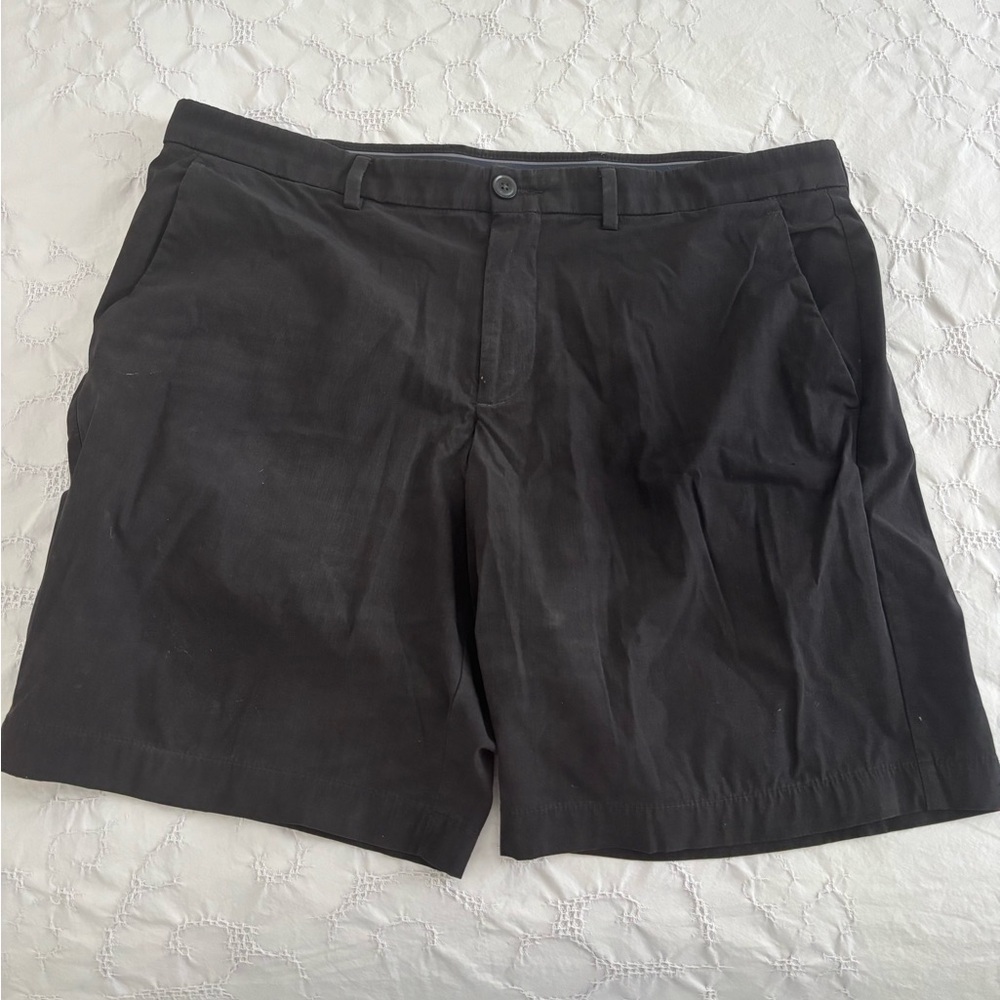 Perry Ellis Black Flat Front Men's Shorts